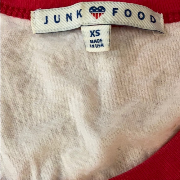 NWOT JUNK FOOD “A WHOLE LOTTA LOVE TEE” XS - Picture 2 of 4